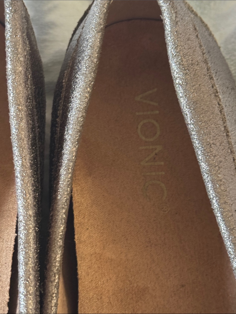 VIONIC Debbie Slip-On Metallic Loafers - Picture 6 of 9